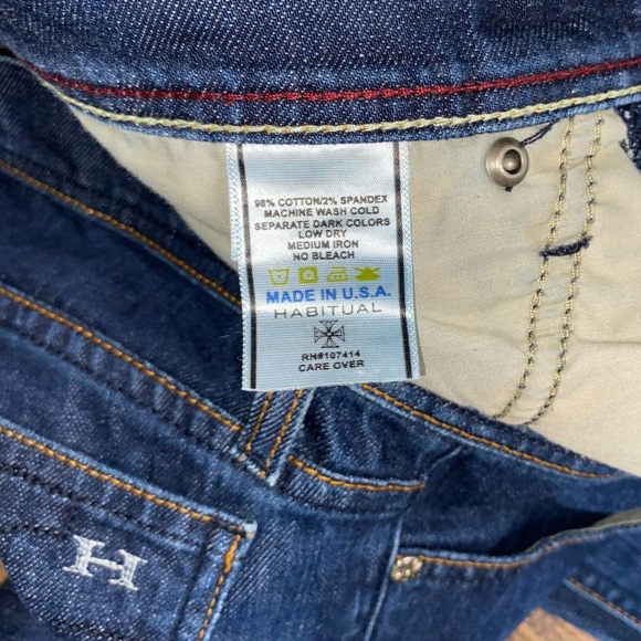 HABITUAL FOR TORY BY TRB DARK WASHED BOOT CUT LOW RISE SEXY JEANS SIZE 26 - Picture 7 of 10